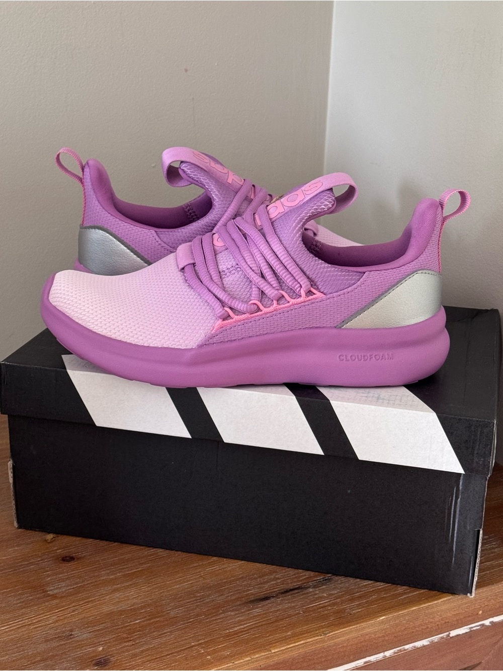 Skechers Pink Lilac Cloudfoam Slip-On Sneakers